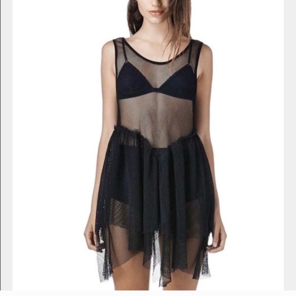 Unif wide mesh dress